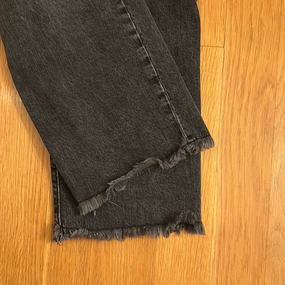 Women's Ann Taylor LOFT Distressed Black Jeans - Picture 5 of 7